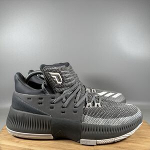 Adidas Dame Mens Size 7.5 Gray Lace Up Basketball Training Shoes Sneakers BY3193